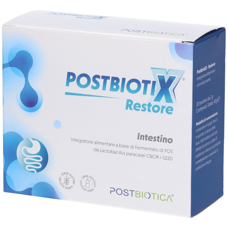 Postbiotix Restore 20 bustine - Integratore Benessere Intestino