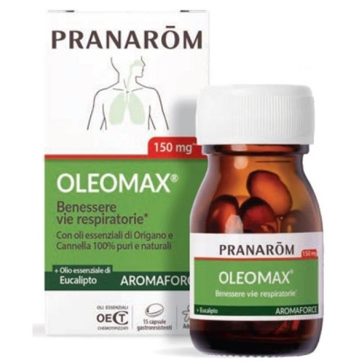 Pranarom Oleomax 15 capsule - Integratore Benessere Respiratorio
