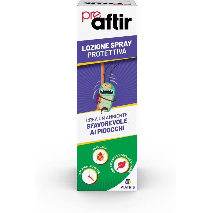 PreAftir Lozione Capelli Spray Antipediculosi 100 ml