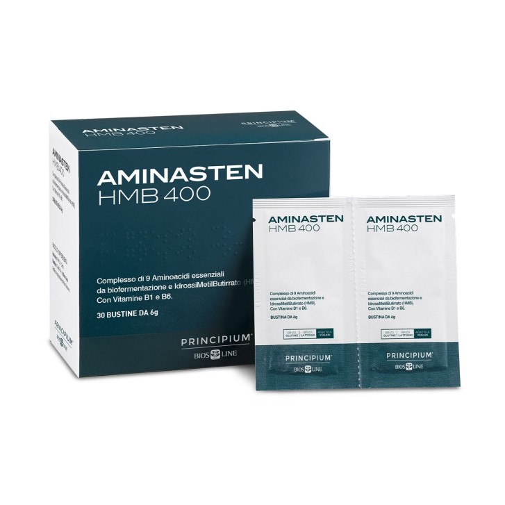 Bios Line Principium Aminasten HMB400 30 bustine - Integratore salute metabolica