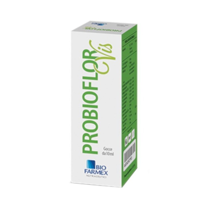 Probioflor Vis Gocce 10 ml - Integratore Fermenti Probiotici Vivi e Prebiotici