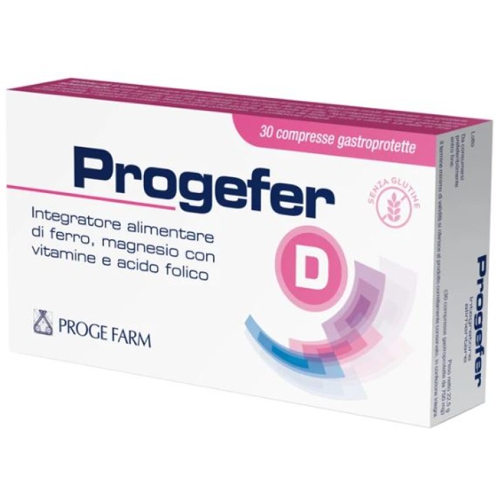 Progefer D 30 Compresse - Integratore Ferro e Vitamine