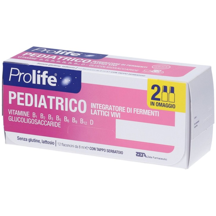 ProLife Pediatrico 12 Flaconcini da 8 ml - Integratore per Equilibrio della Flora Intestinale