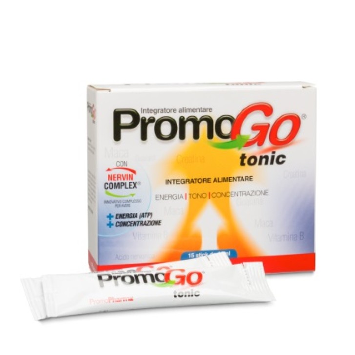 PromoGo Tonic 15 Stick 10 ml PromoPharma - Integratore Energetico