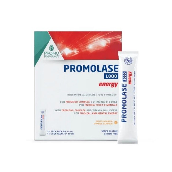 Promolase 1000 Energy 14 stick - Integratore Alimentare