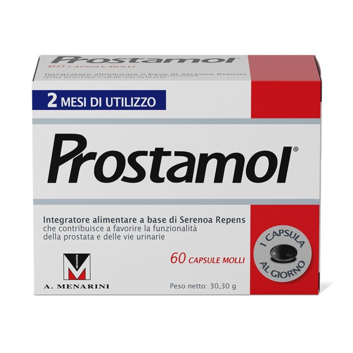 Prostamol 60 Capsule Molli - Integratore per Prostata e Vie Urinarie