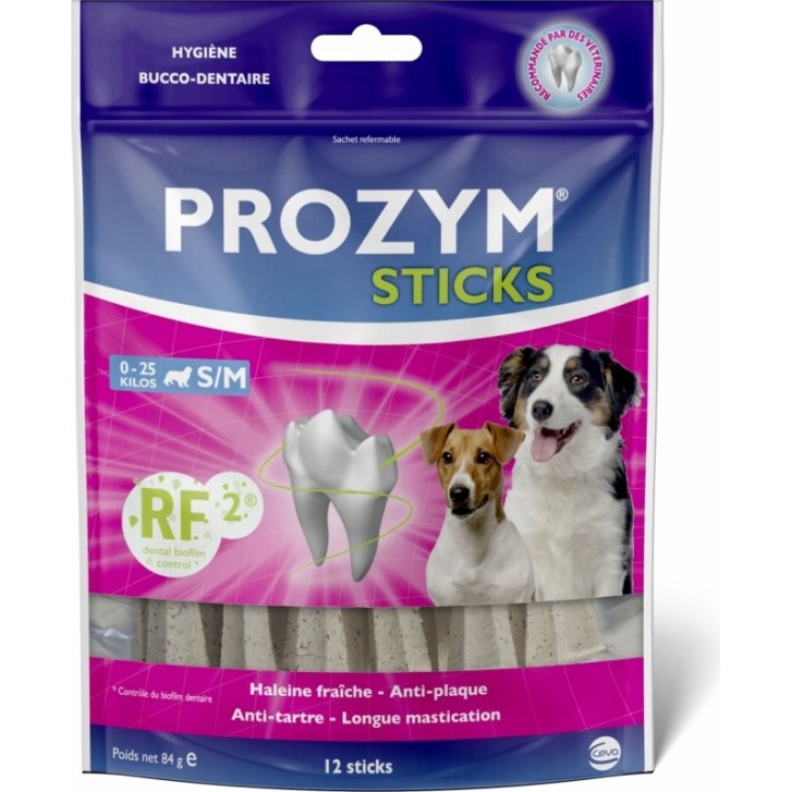 Prozym RF2 Stick Dentali per Cani Taglia Small 12 pezzi
