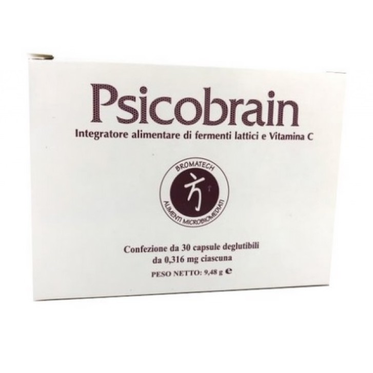 Psicobrain 30 Capsule - Integratore Fermenti Lattici e Vitamina C
