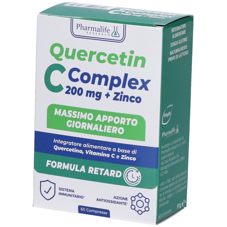 Quercetin C Complex + Zinco 60 Compresse - Integratore Difese Immunitarie
