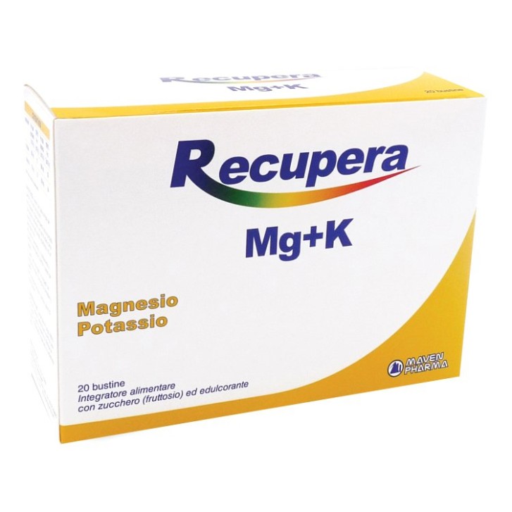 Recupera MG+K 20 Bustine - Integratore Magnesio e Potassio