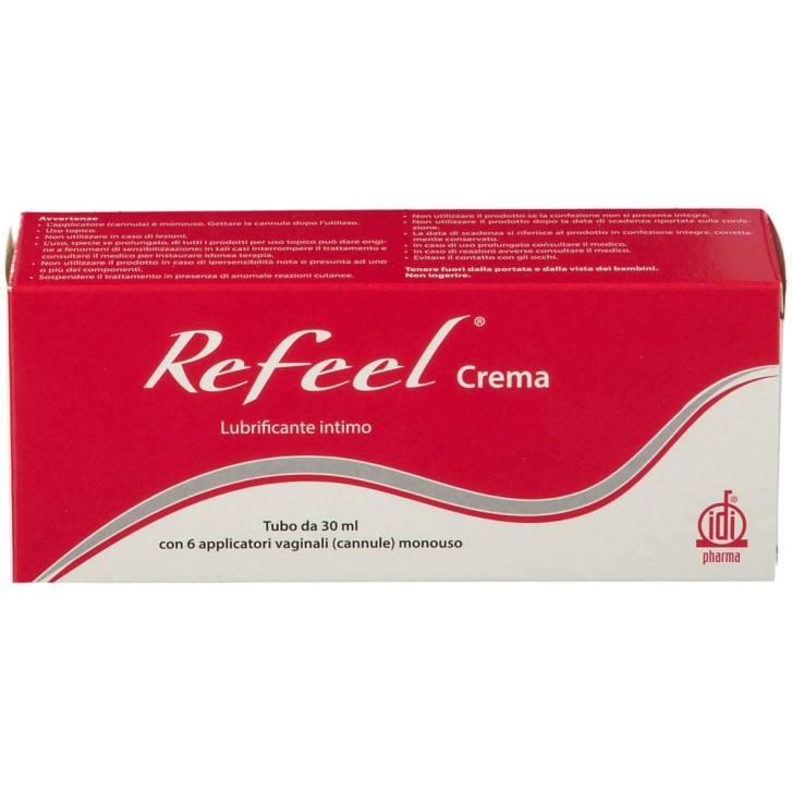 Refeel Crema Lubrificante Vaginale Tubo 30 ml + 6 Cannule