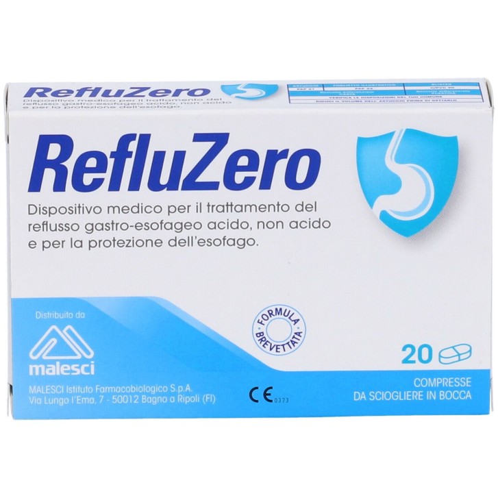 Refluzero 20 Compresse - Dispositivo Medico Reflusso GastroEsofageo