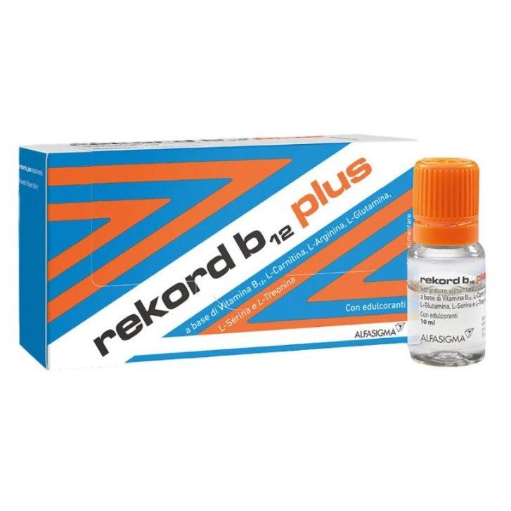Rekord B12 Plus 10 Flaconcini - Integratore per energia e stanchezza
