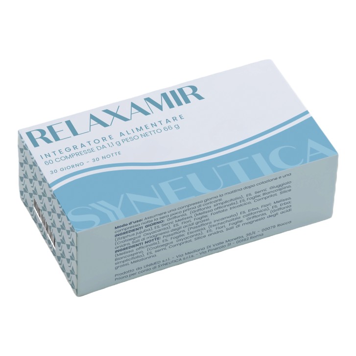 Relaxamir Giorno e Notte 60 Compresse - Integratore per Rilassamento e Sonno