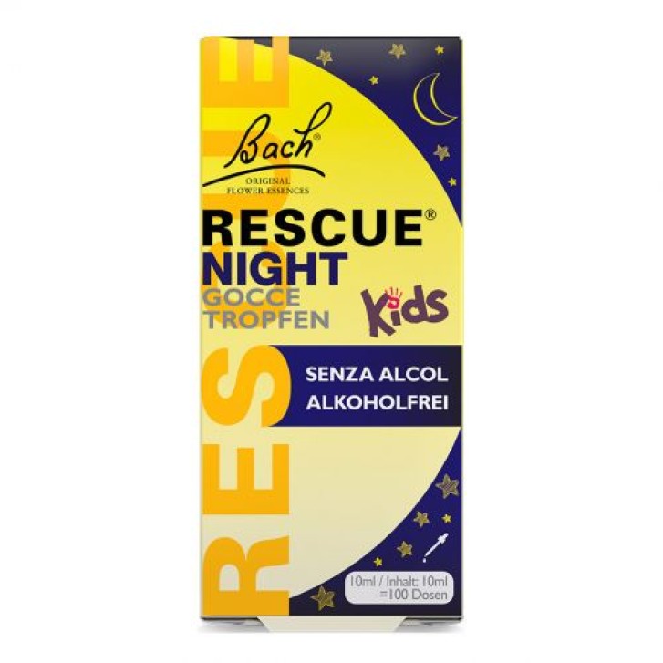 Rescue Kids Night Gocce 10 ml - Integratore Rilassamento Bambini Notte