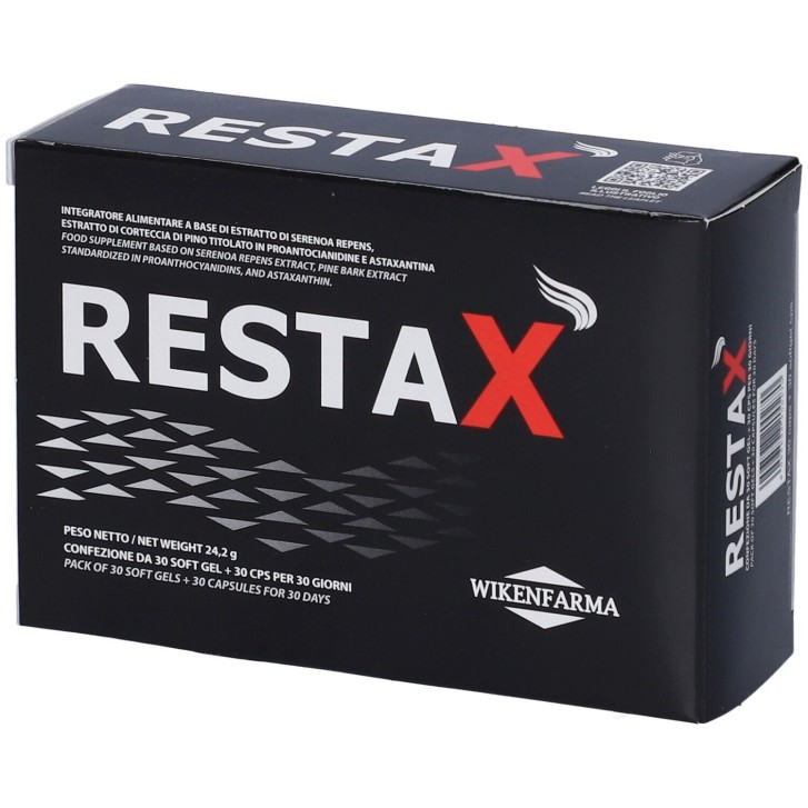 Restax 30 Capsule + 30 Softgel - Integratore per Trofismo dei Capelli