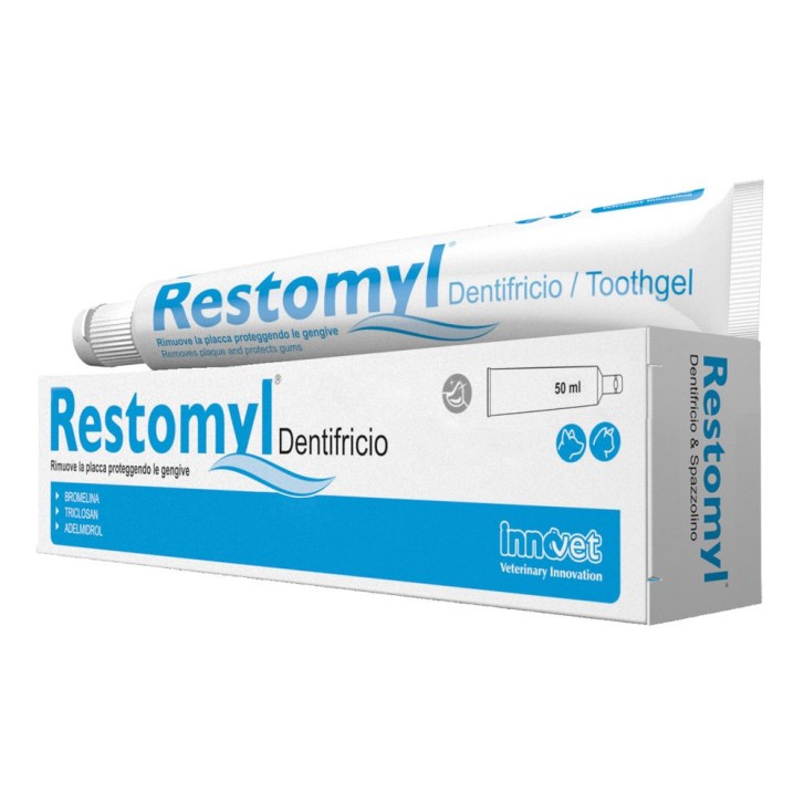 Restomyl Dentifricio per Cani e Gatti 50 ml Restomyl Dentifricio per Cani e Gatti 50 ml