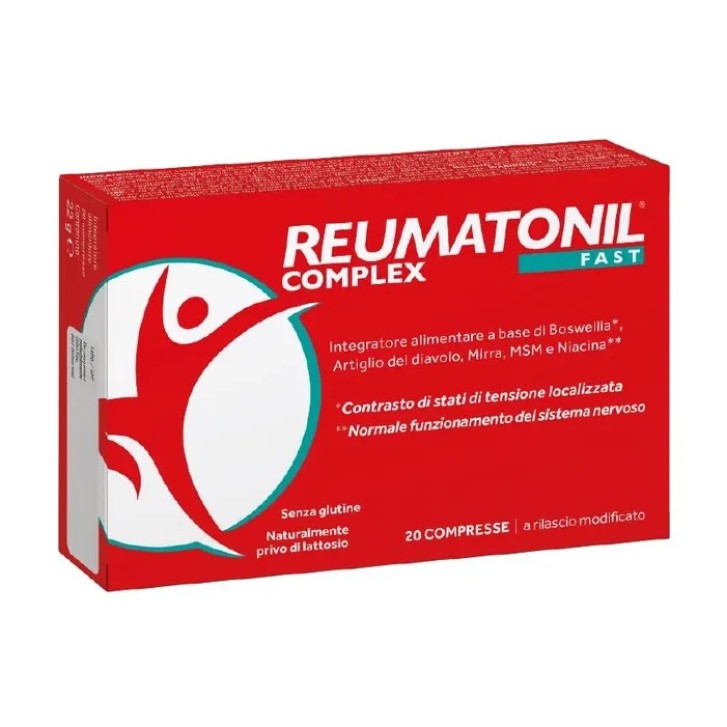 Reumatonil Complex Fast 20 compresse - Integratore Benessere Muscoli e Articolazioni