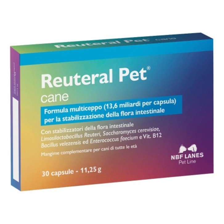 Reuteral Pet Cane 30 capsule - Mangime Benessere Intestinale Cani