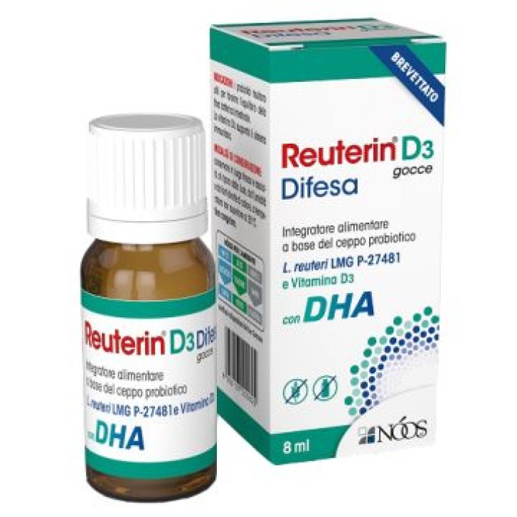 Reuterin D3 Difesa DHA Gocce 8 ml - Integratore Alimentare