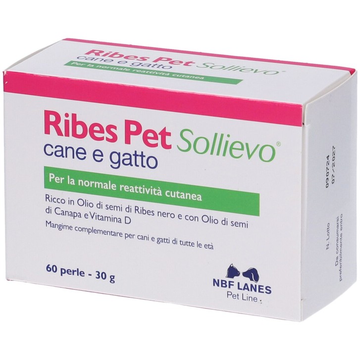 Ribes Pet Sollievo 60 Perle per Cani e Gatti