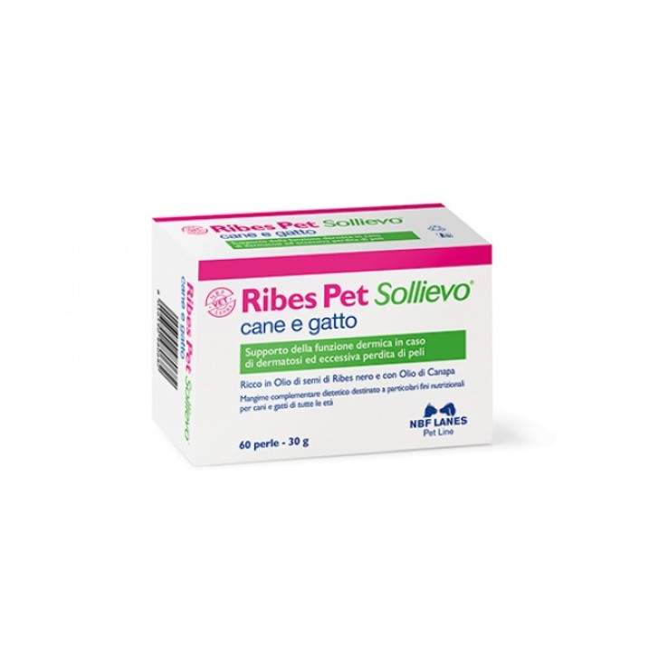 Ribes Pet Sollievo 60 Perle - Integratore Alimentare Cani e Gatti