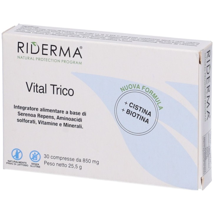 Riderma Vital Trico 30 Compresse - Integratore Capelli e Unghie
