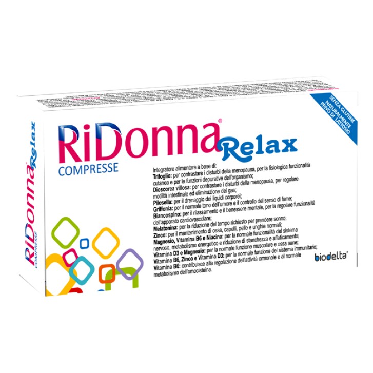 Ridonna Relax 30 Compresse - Integratore Menopausa