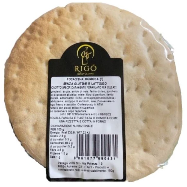 Rigò Focaccina Morbida Senza Glutine 100 g