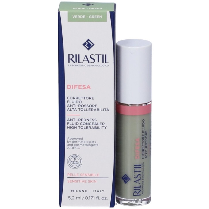 Rilastil Difesa Correttore Fluido Anti-Rossore Verde 8,5 ml