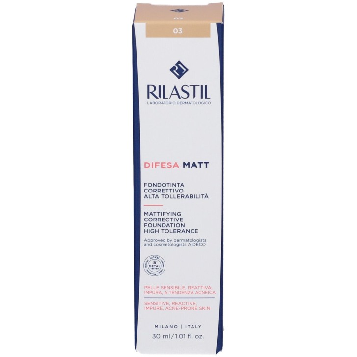 Rilastil Difesa Fondotinta Correttivo Matt 03 30 ml