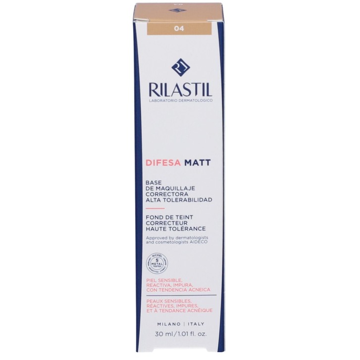 Rilastil Difesa Matt Fondotinta Correttivo Tonalità 04 30 ml
