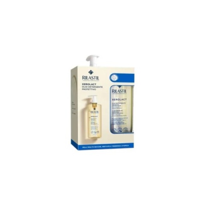 Rilastil Xerolact Olio Detergente Corpo 750 ml + Ricarica 750 ml