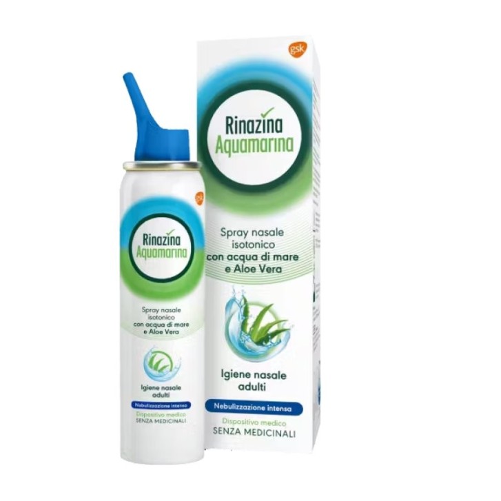 Rinazina Aquamarina Spray Igiene Nasale Isotonico Forte 100 ml