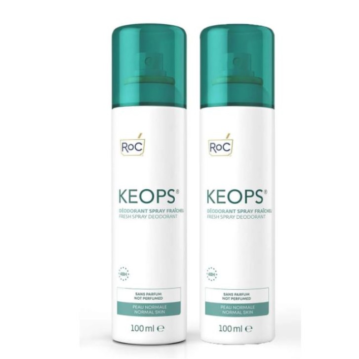 Roc Keops Bundle Deodorante Spray Fresco 48H 2 x 100 ml