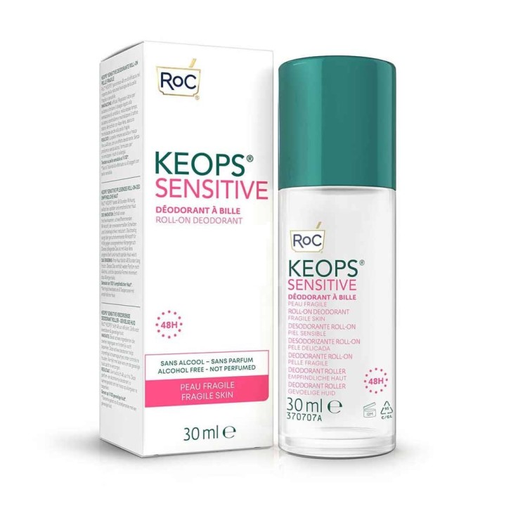 Roc Keops Deodorante Sensitive Pelle Fragile Roll-On 30 ml