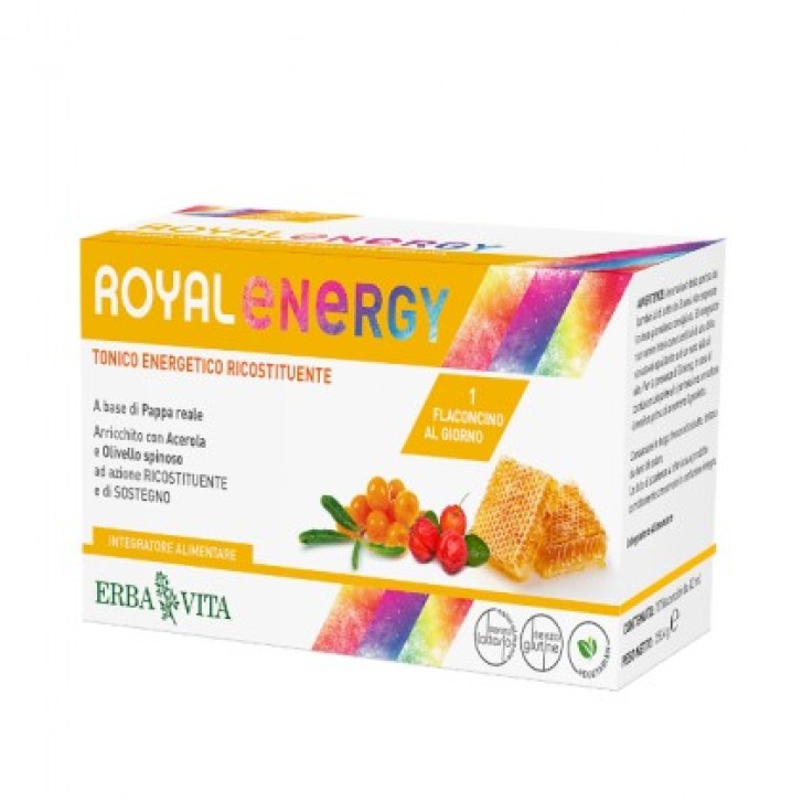 Erba Vita Royal Energy 10 Flaconcini - Integratore con Pappa Reale