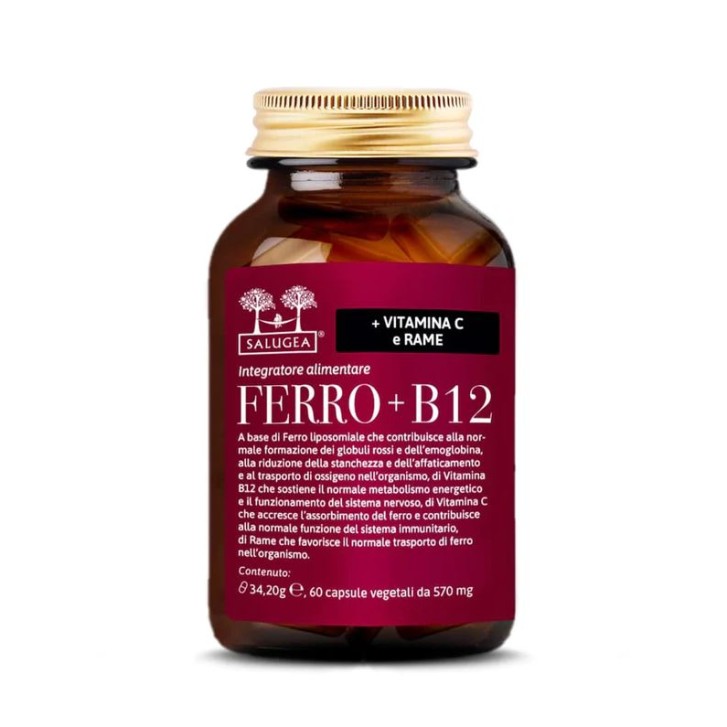 Salugea Ferro+B12 60 capsule - Integratore Alimentare