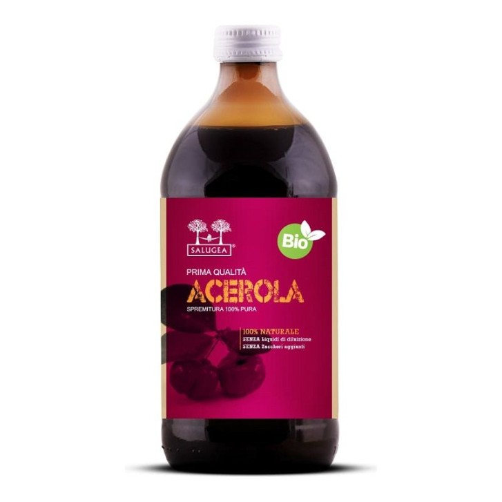 Salugea Succo Acerola Bio 500 ml - Integratore Alimentare