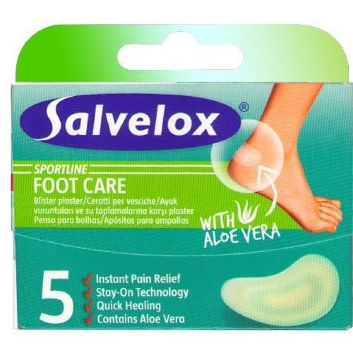 Salvelox Foot Care Blister Cerotti con Aloe Vera 5 Pezzi