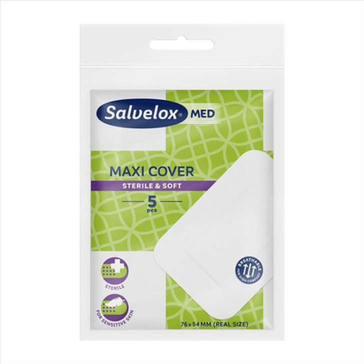 Salvelox Med Maxi Cover 76 x 54 mm 5 Cerotti