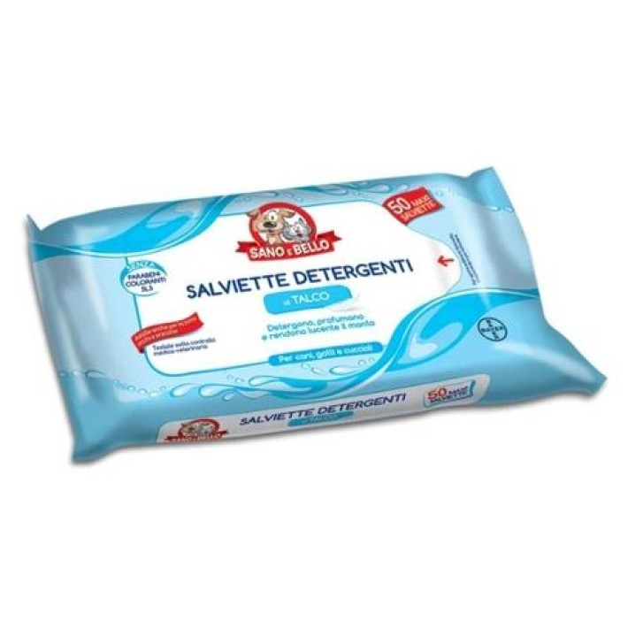 Bayer Salviette Detergenti e Profumate al Talco 50 pezzi