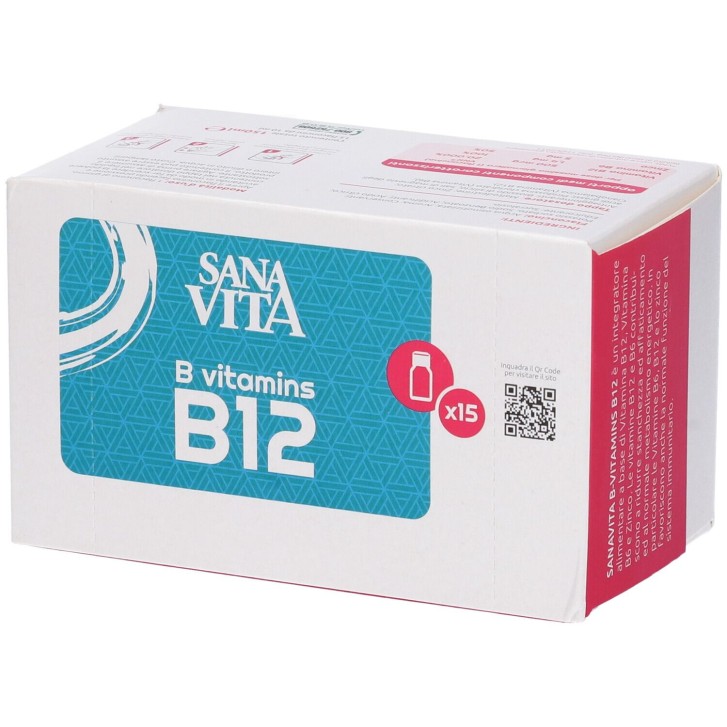 Sanavita B Vitamins B12 15 flaconcini - Integratore Alimentare