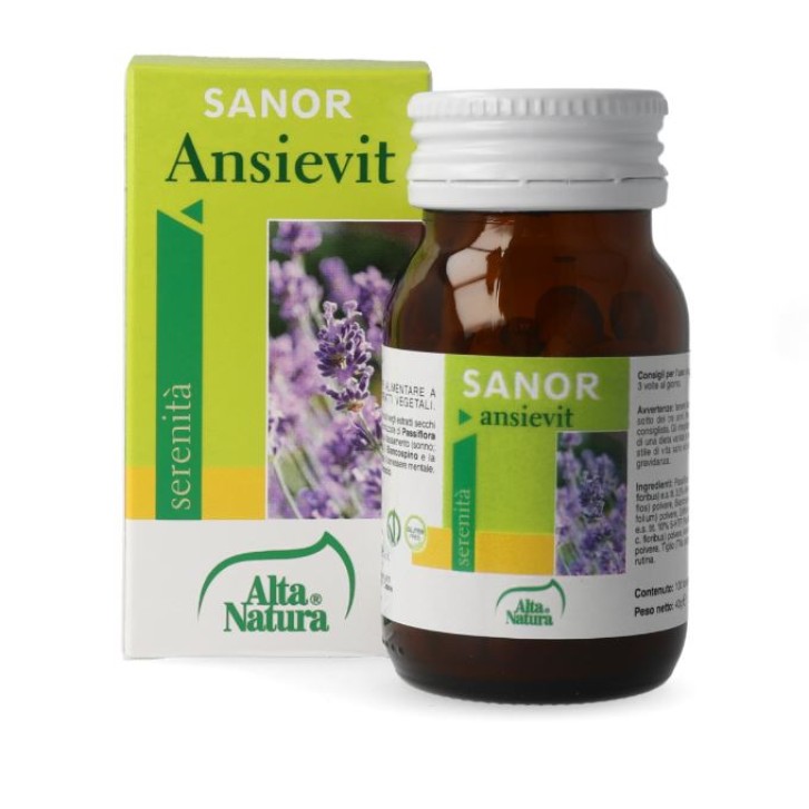 Sanor Ansievit 400 mg 100 tavolette - Integratore Serenità 