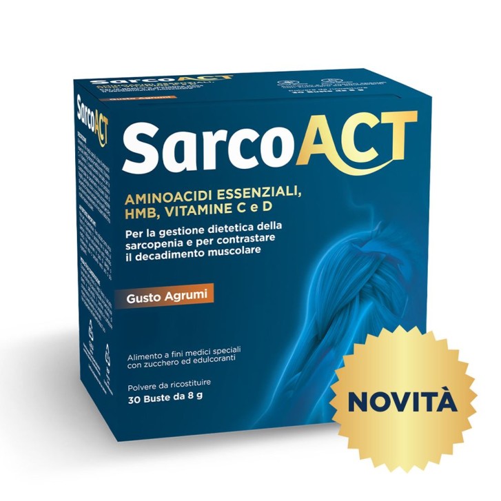 SarcoAct 30 Bustine - Alimento a Fini Medici Speciali per Massa Muscolare
