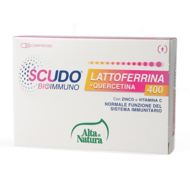 Scudo Bioimmuno Lattoferrina + Quercetina 30 Compresse - Integratore Alimentare Difese Immunitarie