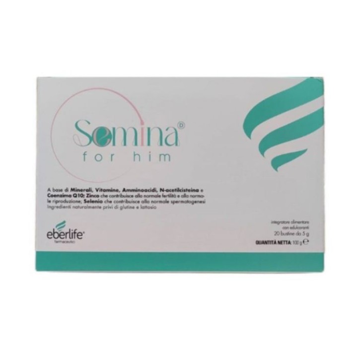 Semina For Him 20 Buste - Integratore Fertilità Maschile