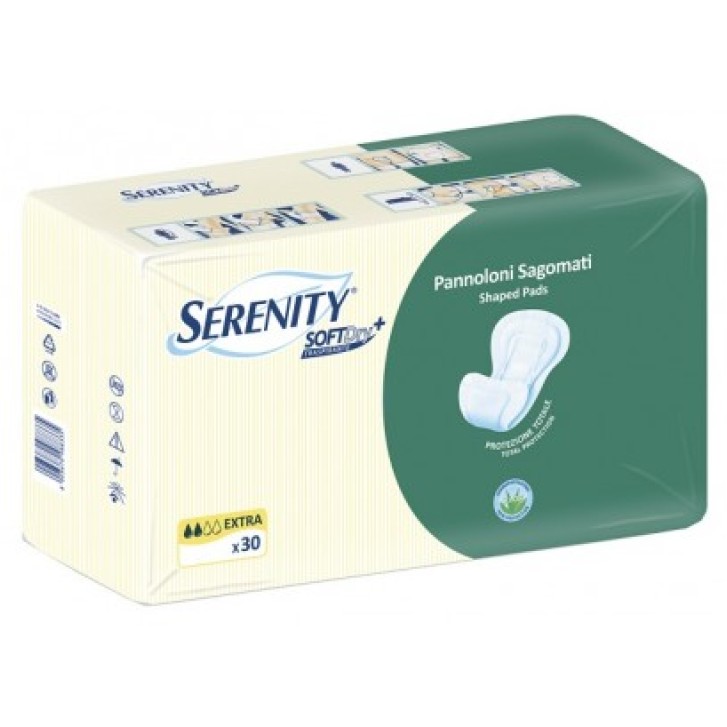 Serenity Soft Dry Pannolone Per Incontinenza Sagomato Aloe Extra 30 Pezzi