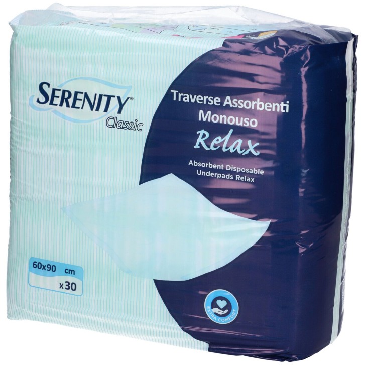 Serenity Traversa Assorbente Salvamaterasso Monouso Classic 60 x 90 cm 30 Pezzi