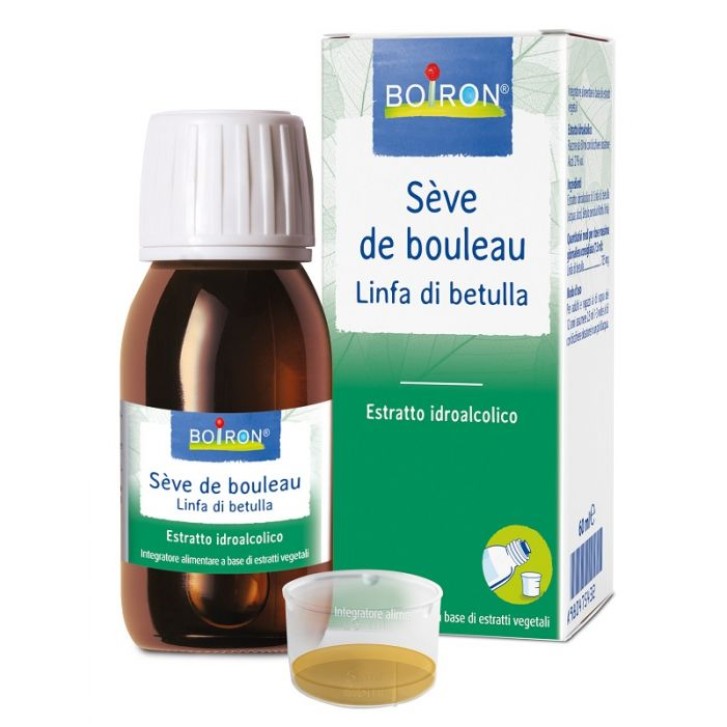 Boiron Seve de Bouleau Linfa di Betulla Estratto Idroalcolico 60 ml - Medicinale Omeopatico